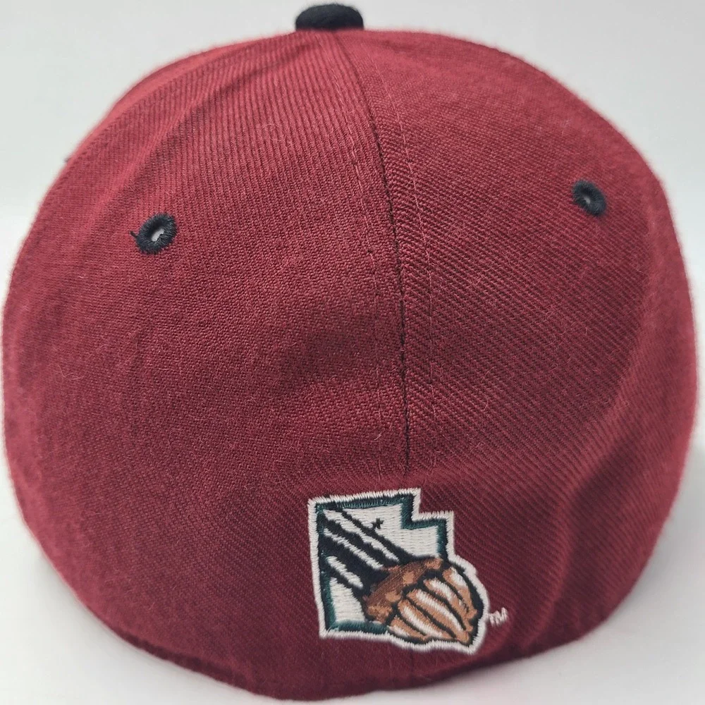 Utah Grizzlies Hat Fitted 7 Zephyr Maroon ECHL‎ AHL IHL Hockey Wool Blend Men
